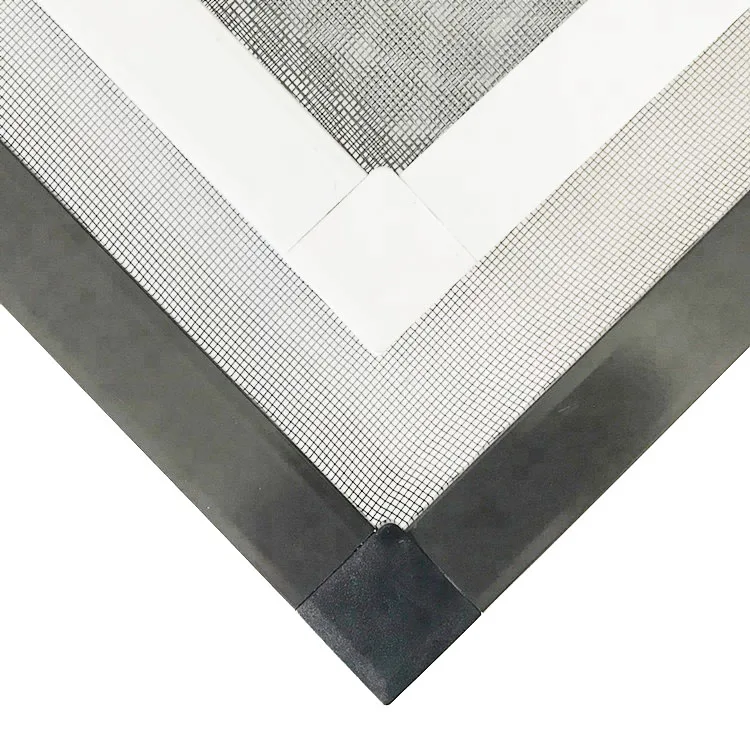 Custom Aluminum  Fiberglass Netting Single Hung Screen Window Zanzariera Aluminum Frame Screen Window