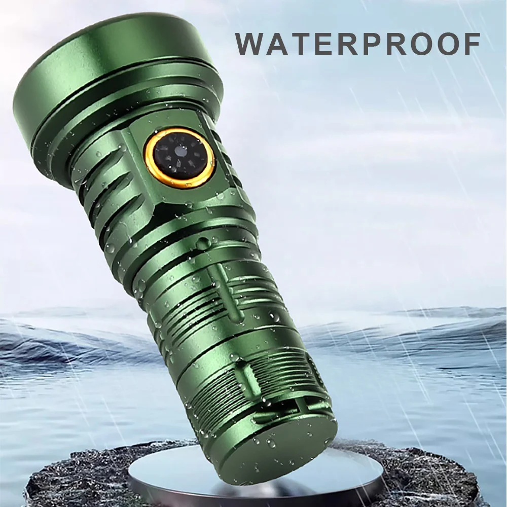 Taikoo Super Bright Type-C Rechargeable Portable Small Mini Waterproof  Camping Torch Aluminum Rechargeable  led Flashlight