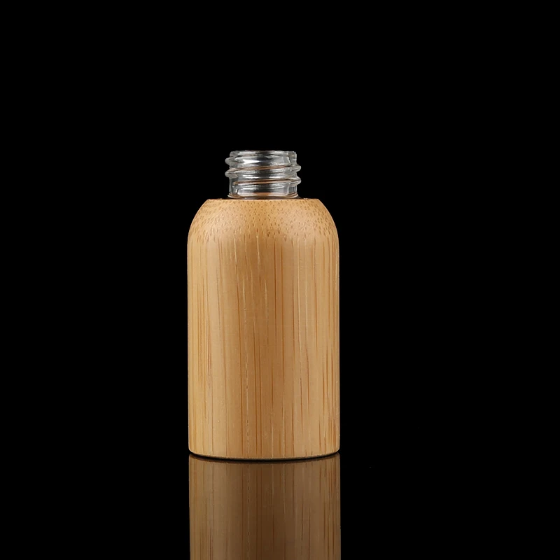 5ml 10ml 15ml 30ml 50ml 100ml Bamboo Cap Oil Dropped Glass Inner Bottle Bamboo Essential Oil Bottle with Dropper