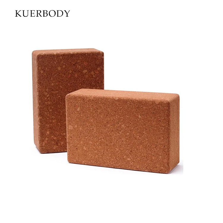 
High Density Yoga Block Cork Wood Yoga Brick Soft High Density Yoga Block To Support Poses Fitness Equipment 