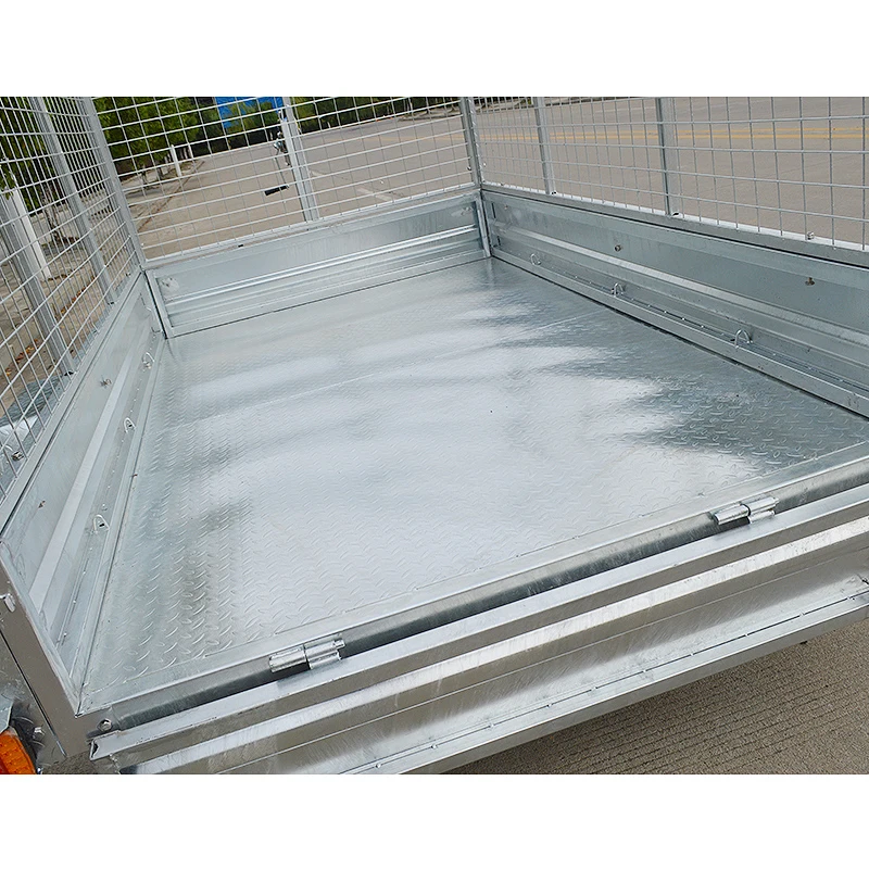 
GINO 4x4 Utility Single Axle Trailers Bolted for Fast Food Sales Equipped 