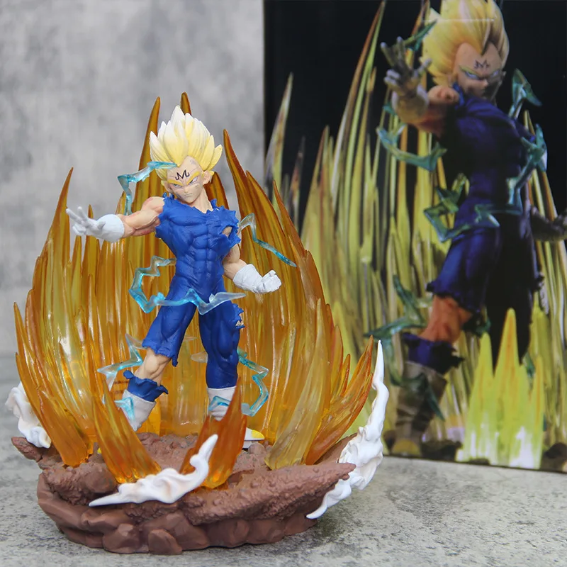 14.5cm Demonized Vegeta Buu Resonance Glowing PVC Boxed Model doll Luminous Statue Dragon Balls Anime Action Figures