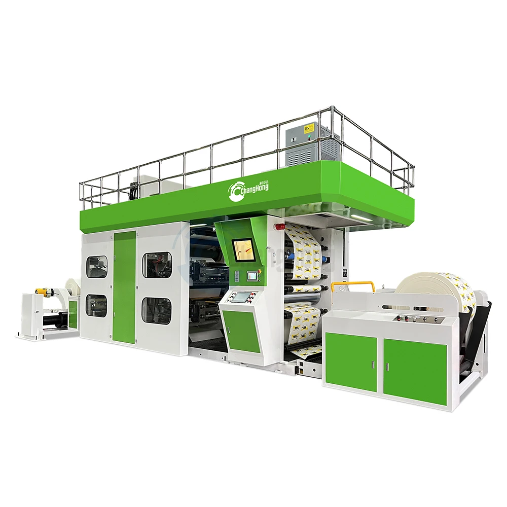 Flexographic Ci Manufacturing Equipment Provided Semi-automatic Multi Color Machine