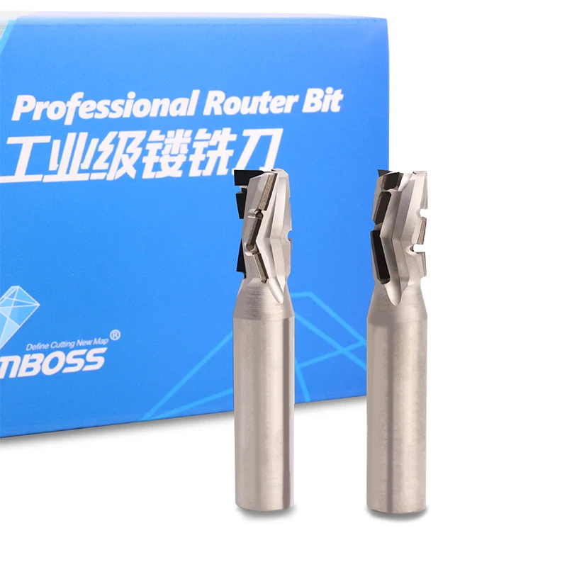 Lamboss Professional Router Bits Diamond Head Pcd Cutter Spiral Router Bits For Mdf, Plywood, Laminated Board Etc