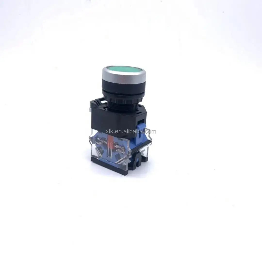 22Mm Ip65 Waterproof Momentary Green Red Slim Emergency Mushroom Head Push Button Switch