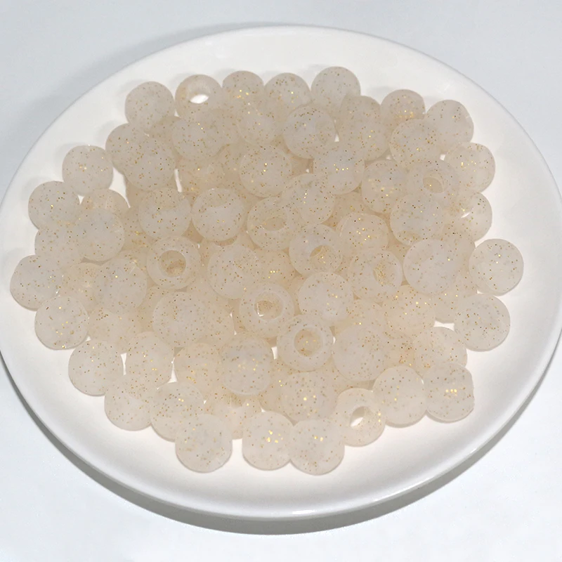 Glitter Transparent mini Size Colorful Silicone Rubber Beads For Hair Braids Extension Kids Safety and Comfort