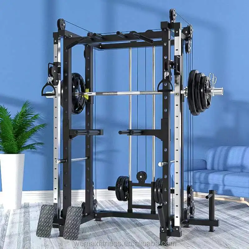 Wemax Popular Gym Equipment Multi Functional Smith Machine Home MAX-66 Comprehensive Trainer