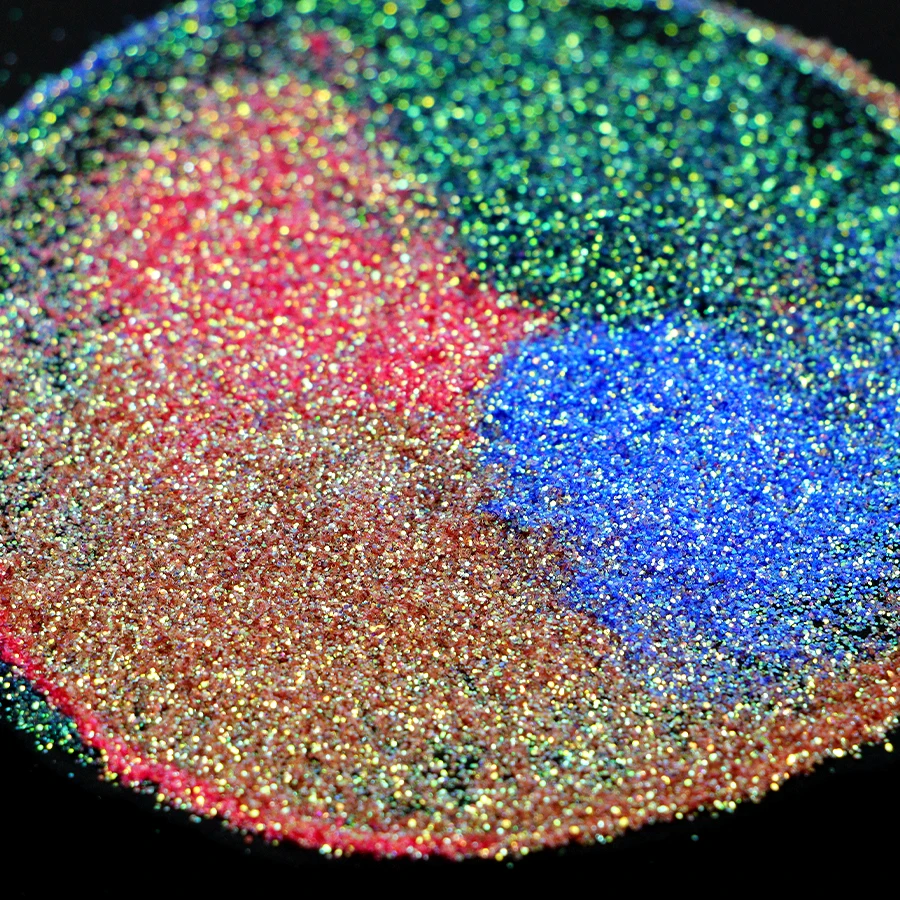 Polyester Holographic Mixed Size Glitter For Nail Art And Glitter Resin Tumblers Peacock Glitter