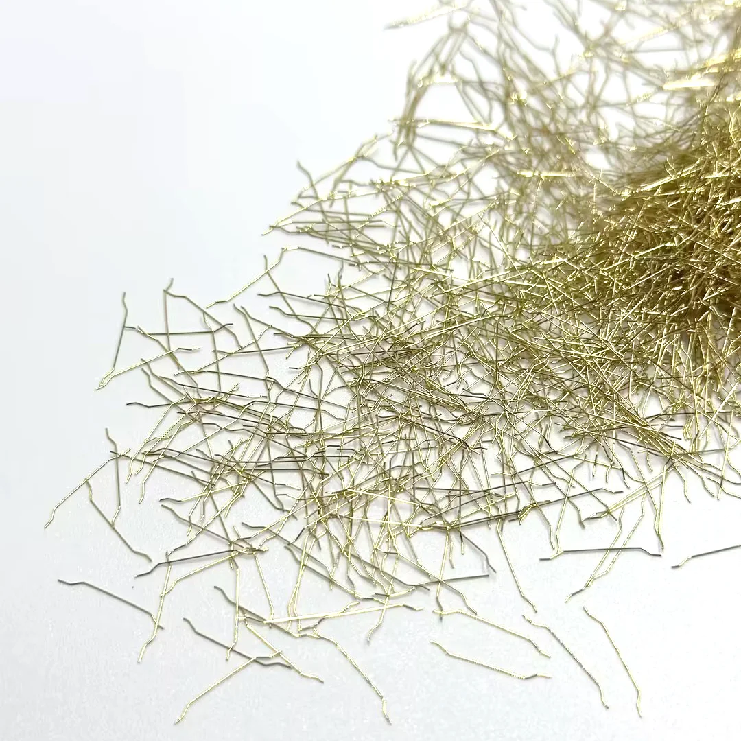 Copper Plated End Hook Steel Fiber Reinforced Concrete Steel Fiber For Highway Guardrail Construction Materials