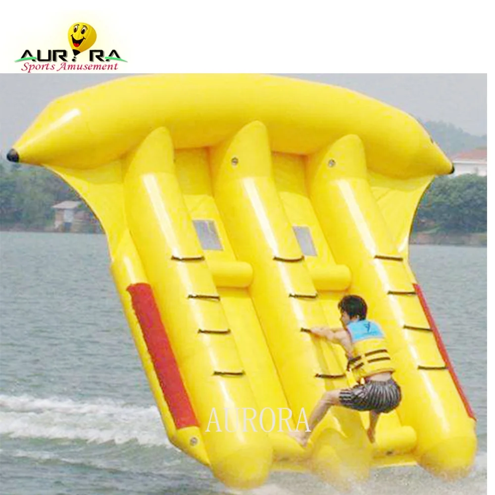 Хит продаж, Высококачественная надувная морская Банановая боа для водных видов спорта, надувная летающая рыба