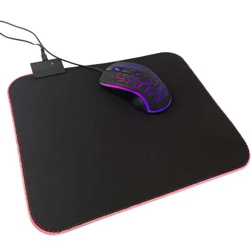 Custom logo large size xxl colorful led rgb lighting anti-sl gaming mouse pad