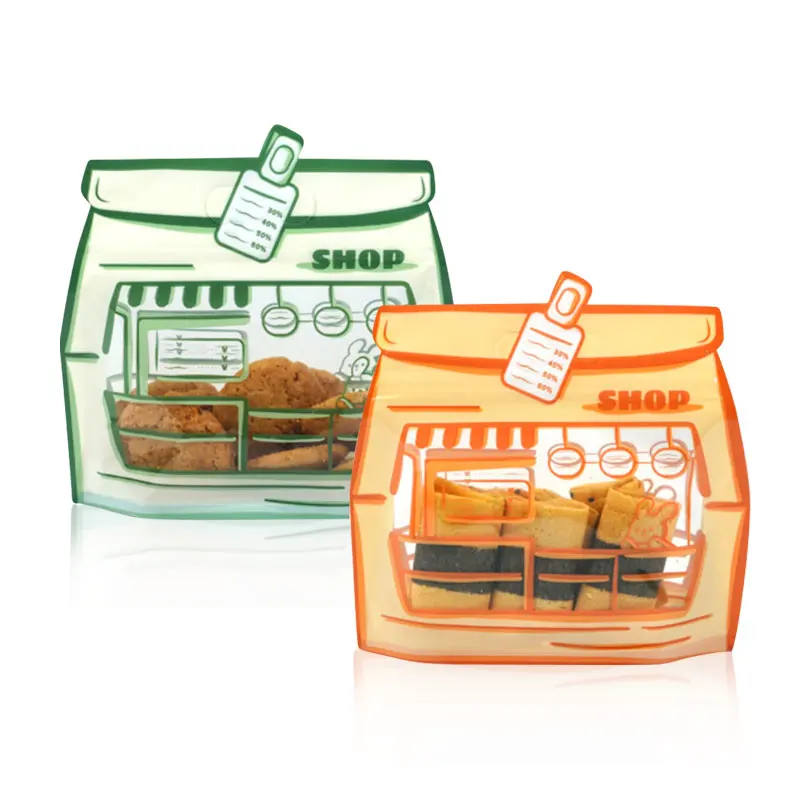 Hot Selling Halloween Party Sweet Candy Bag Cookie Plastic Transparent Bags for Gift Packaging Pumpkin
