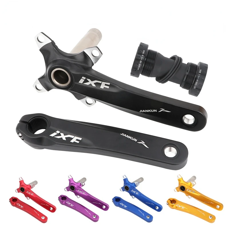 Bicycle Crank Set IXF  Aluminum Alloy 170mm 104 BCD CNC ultralight Crank Arm MTB/Road Bike Crankset