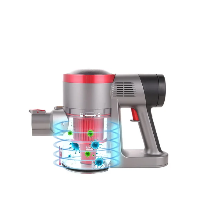 blue red purple 2 in 1Cordless Stick Wireless Vacuum Cleaner with HEPA Filter Rechargeable Low Noise Handheld Vacuum cleaner