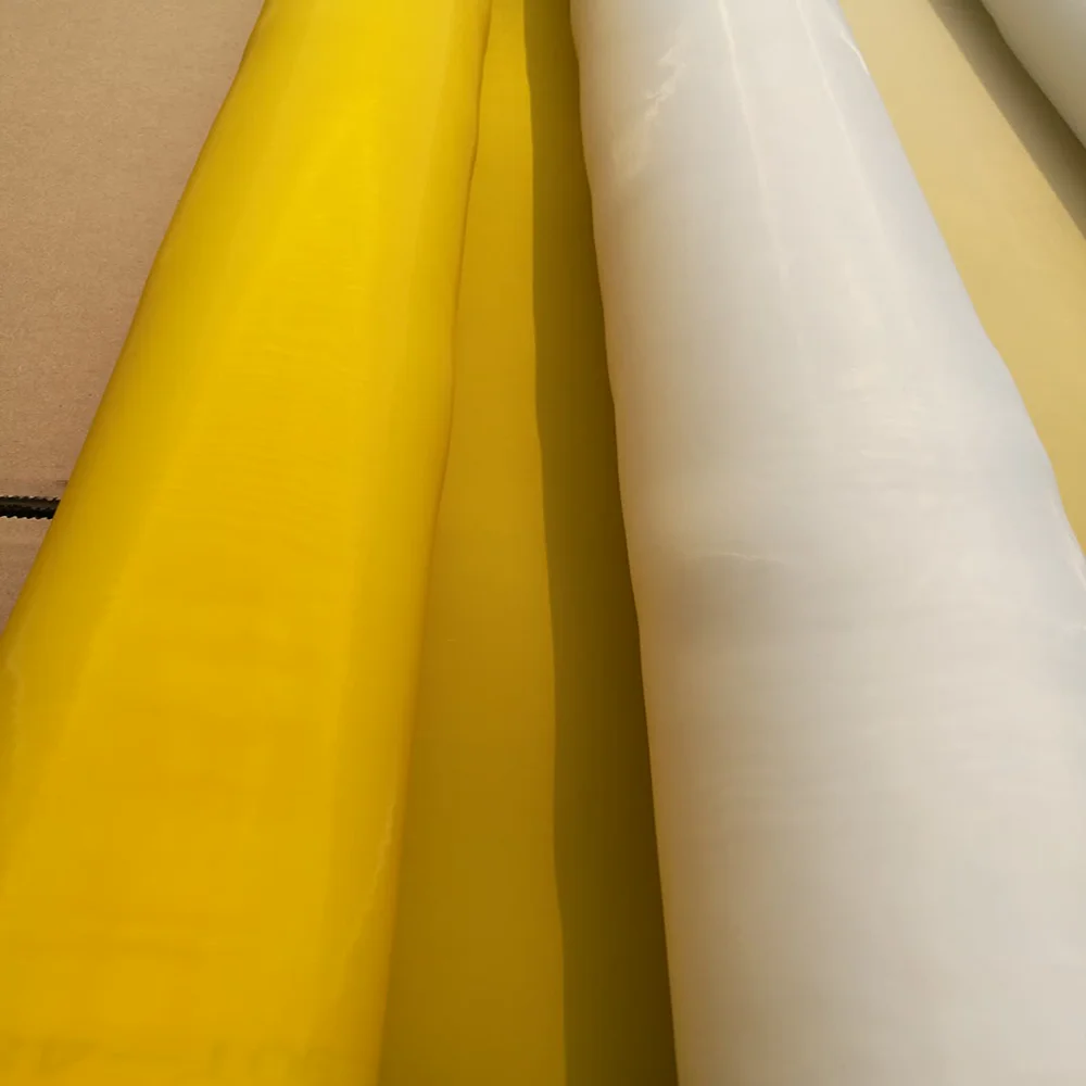 380 сетка желтого цвета шелкография полиэфирная для трафаретной печати ручной машины Болтовая ткань