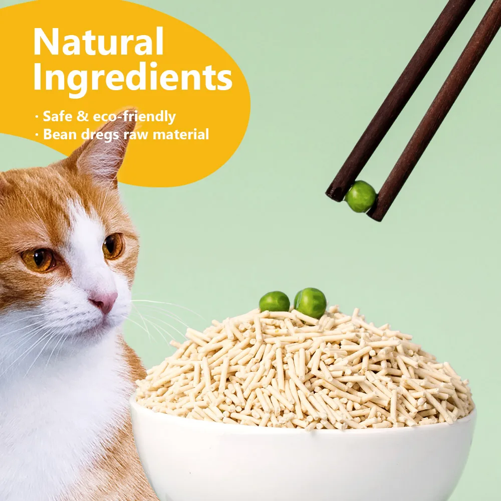 OEM Cat Litter Suppliers Dust Free Fast Clumping Cat Sand Litter Peach Scented Unscented Tofu Bentonite Mix Cat Litter
