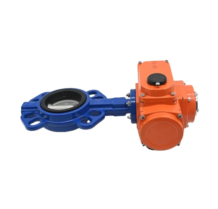 JTAIV Low Price Dn40-Dn300 Regulating Type Cast Iron Motorized Butterfly Valve With Electric Actuator