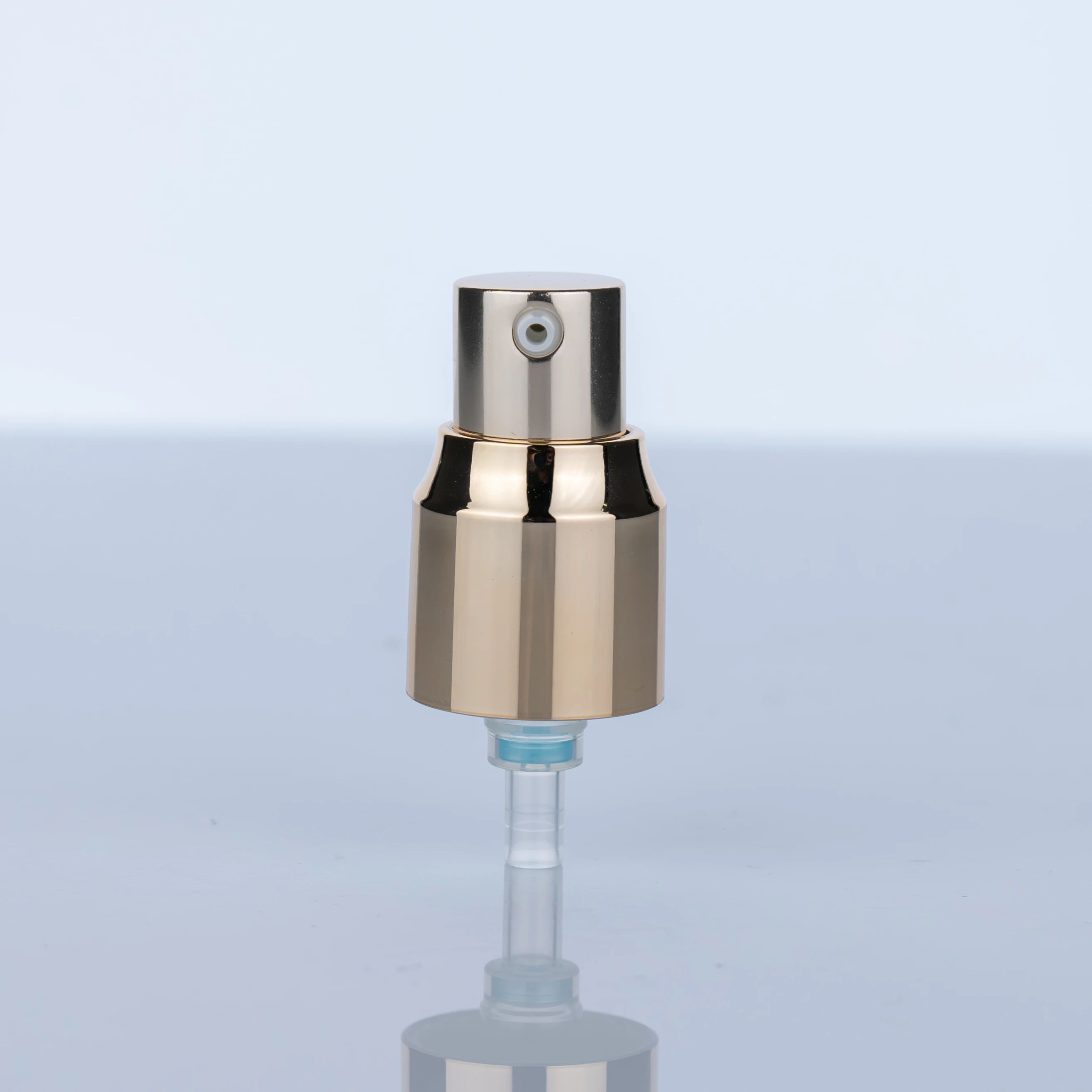 20/410 Shiny Gold plastic aluminum cream lotion pump manufacture direct sale cosmetic foundation pump cream pump