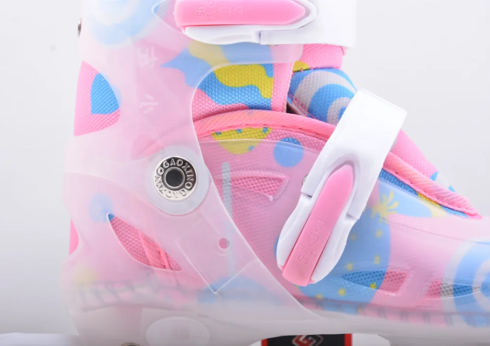 gosome inline skates for kids flashing transparent plastic skates roller skates for kids