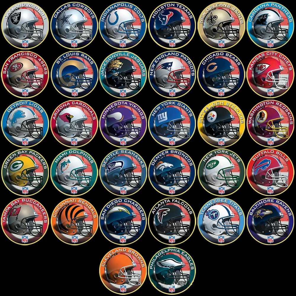 Manufacturer Customized Soft Enamel Arizona Patriots National Football League Custom NFL Football Challenge Coins
