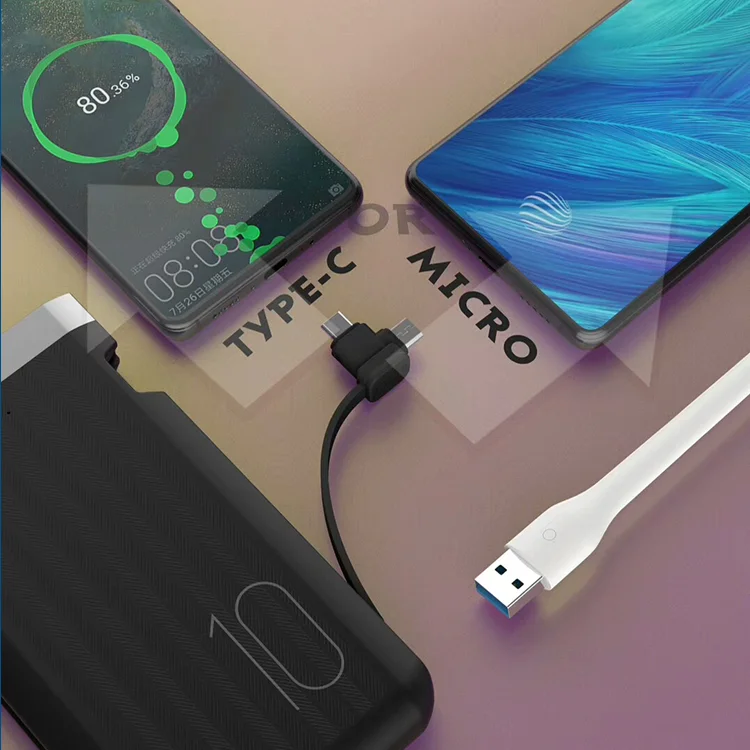 Mobile portable charger power bank 10000mah power banks and usb chargers mobile power supply
