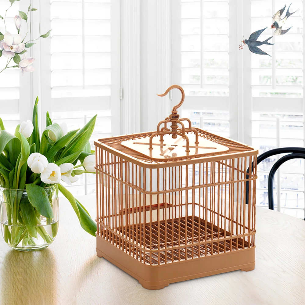 China Styles Plastic Pet Birds Cage Durable Cheap Quadrate Pigeon Cage