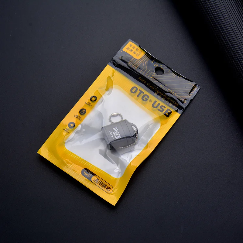 wholesale Keycgain portable mini card reader high speed SD mobile phone TF memory card reader