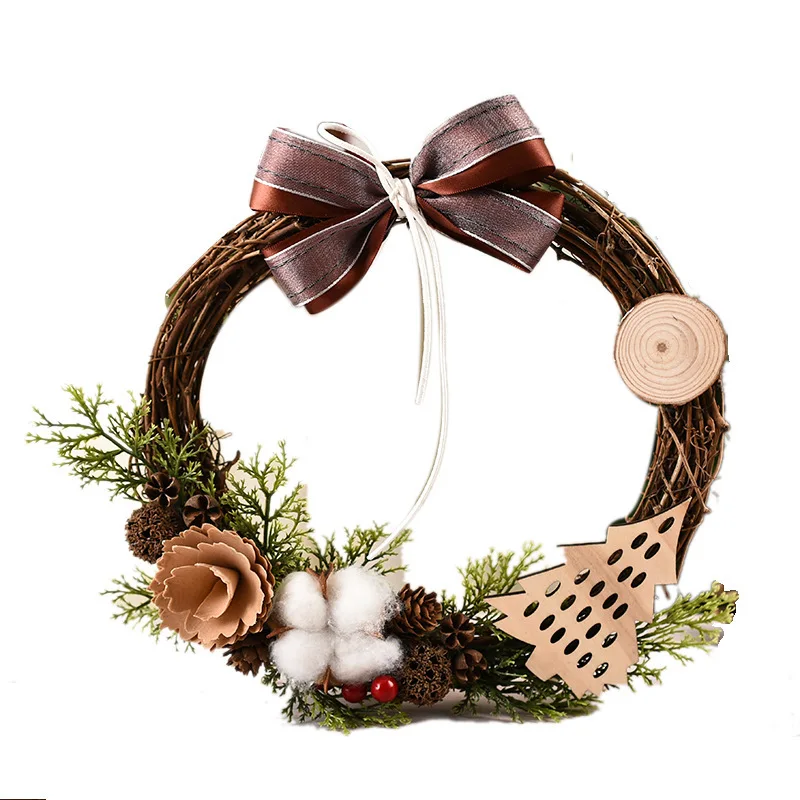 Joybox Decoracion De Navidad Accessories  Natural   Hanging  Christmas Decoracion Navideno Christmas Novelties Christmas Wreath