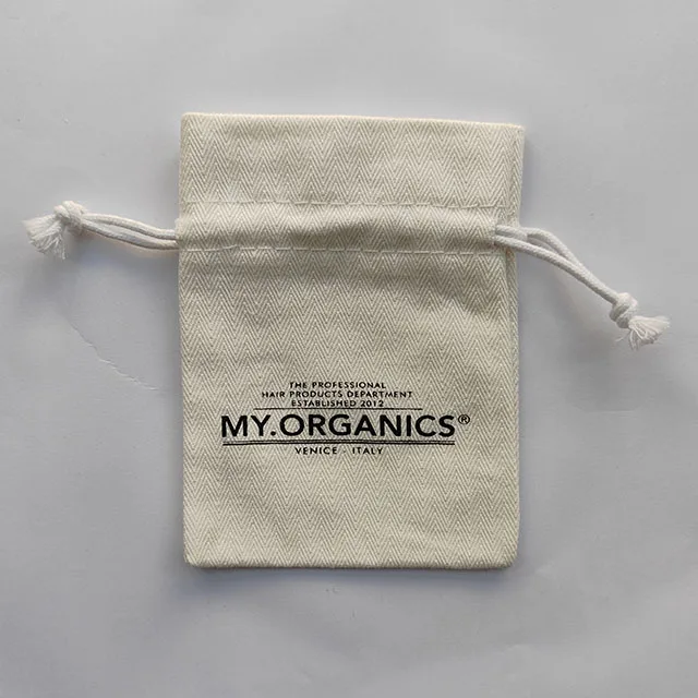 Wholesale Erringbone Twill Linen Cotton Dust Bags For Handbag Custom High End Wallet Purse Hat Shoe Perfume Dust Bags