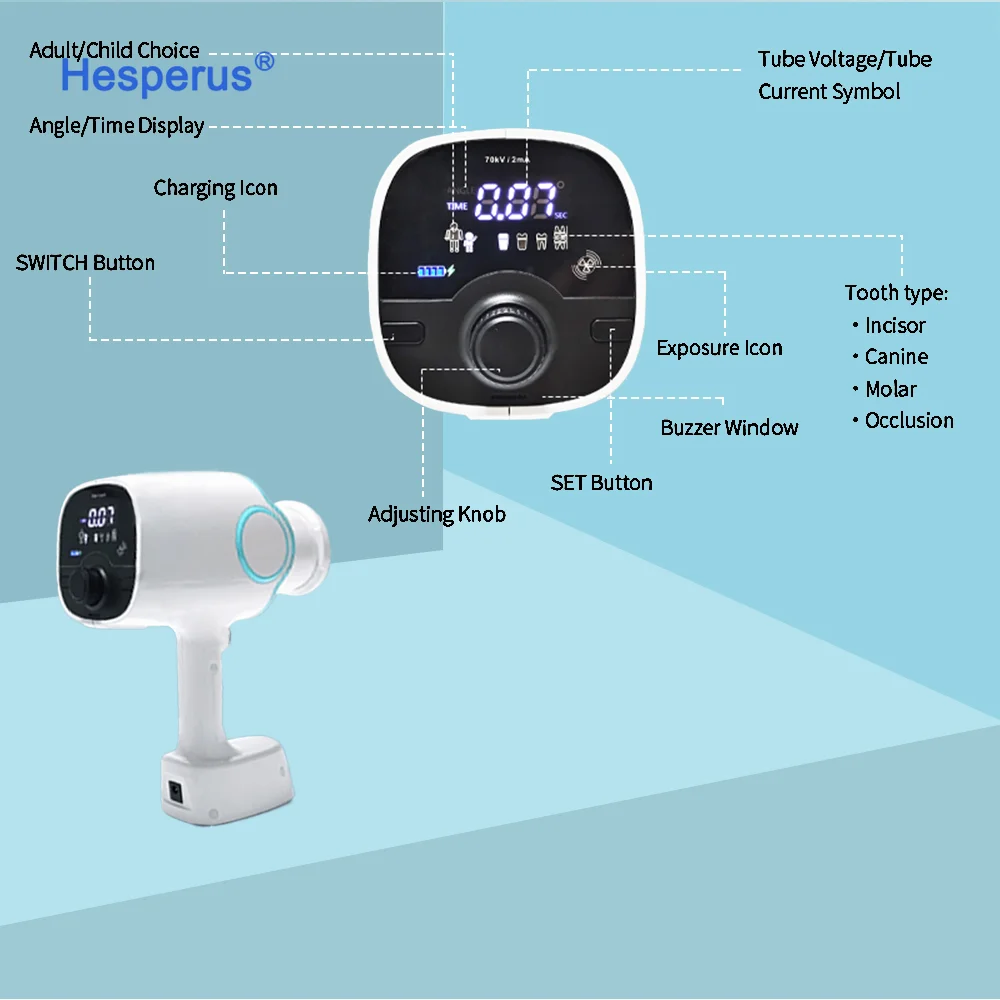 Digital High Frequency 70kv Rvg Image Handheld Dental X-rays Machine Adults/children Xrays Device Dentist X Ray