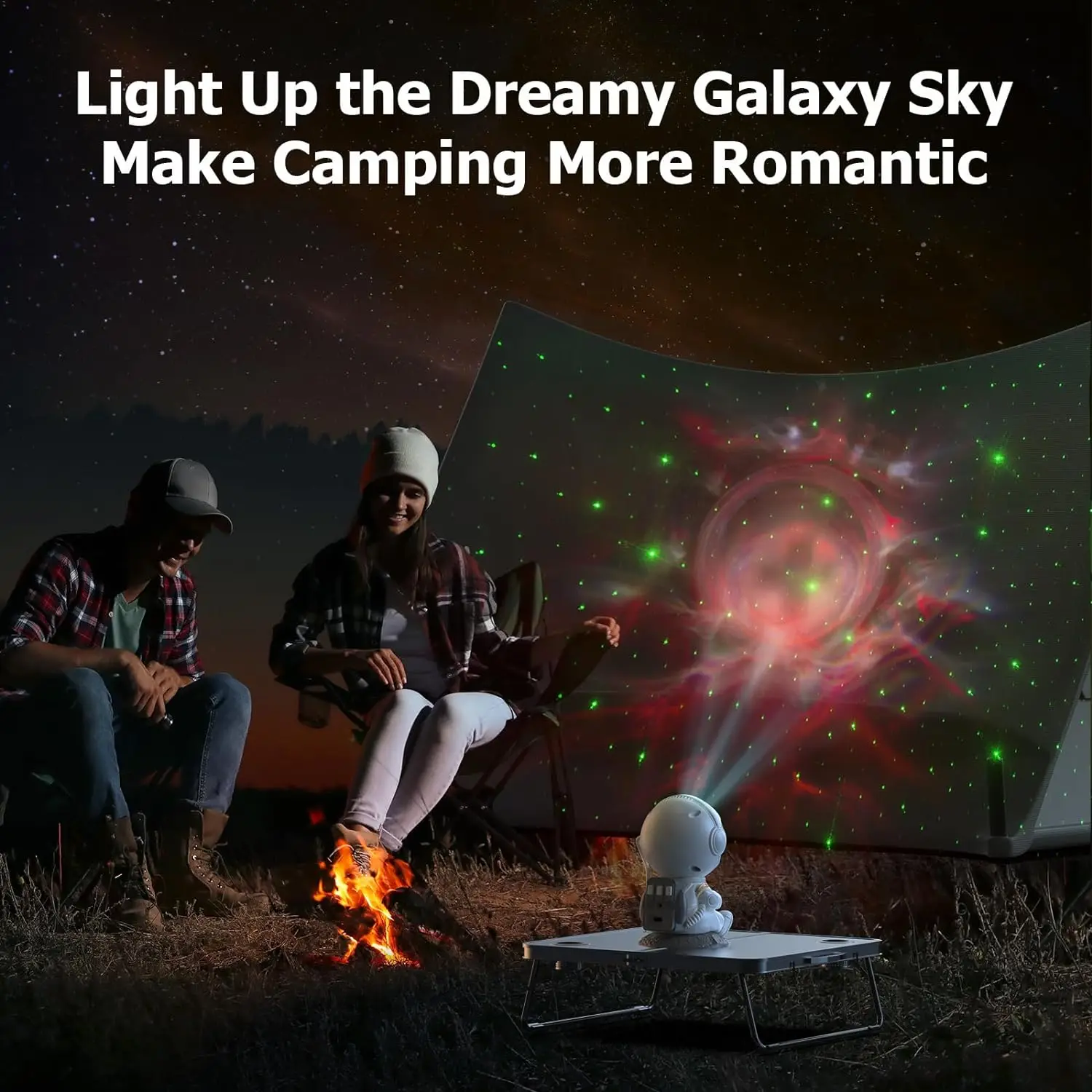 Mini Astronaut Lamp Starry Projector Light Star Projector Galaxy Light Projector Nebula Night Light table lamp with Spacecraft