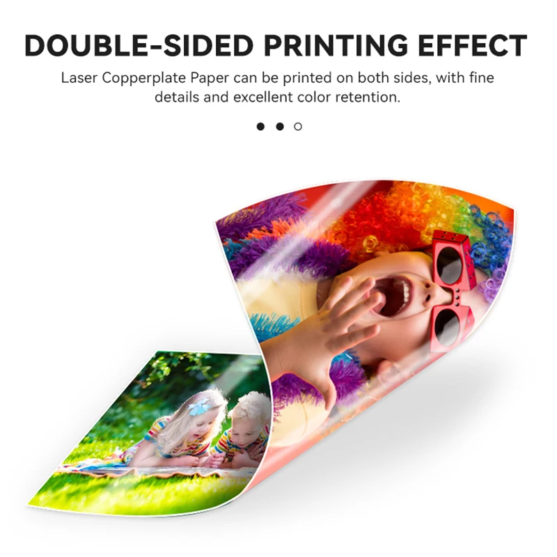 105g-300g A3 A4 Laser Printer Glossy Matte Double Sided Printing Paper For Printing Photos