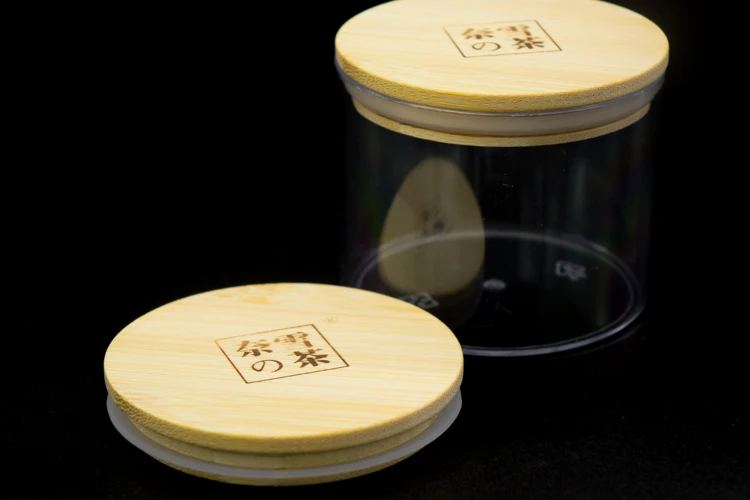 Customized LOGO Round or Square Bamboo Wooden Lids for Glass Jars Candle Stopper With Laser Etched Bottles Cork Cap Manufacture