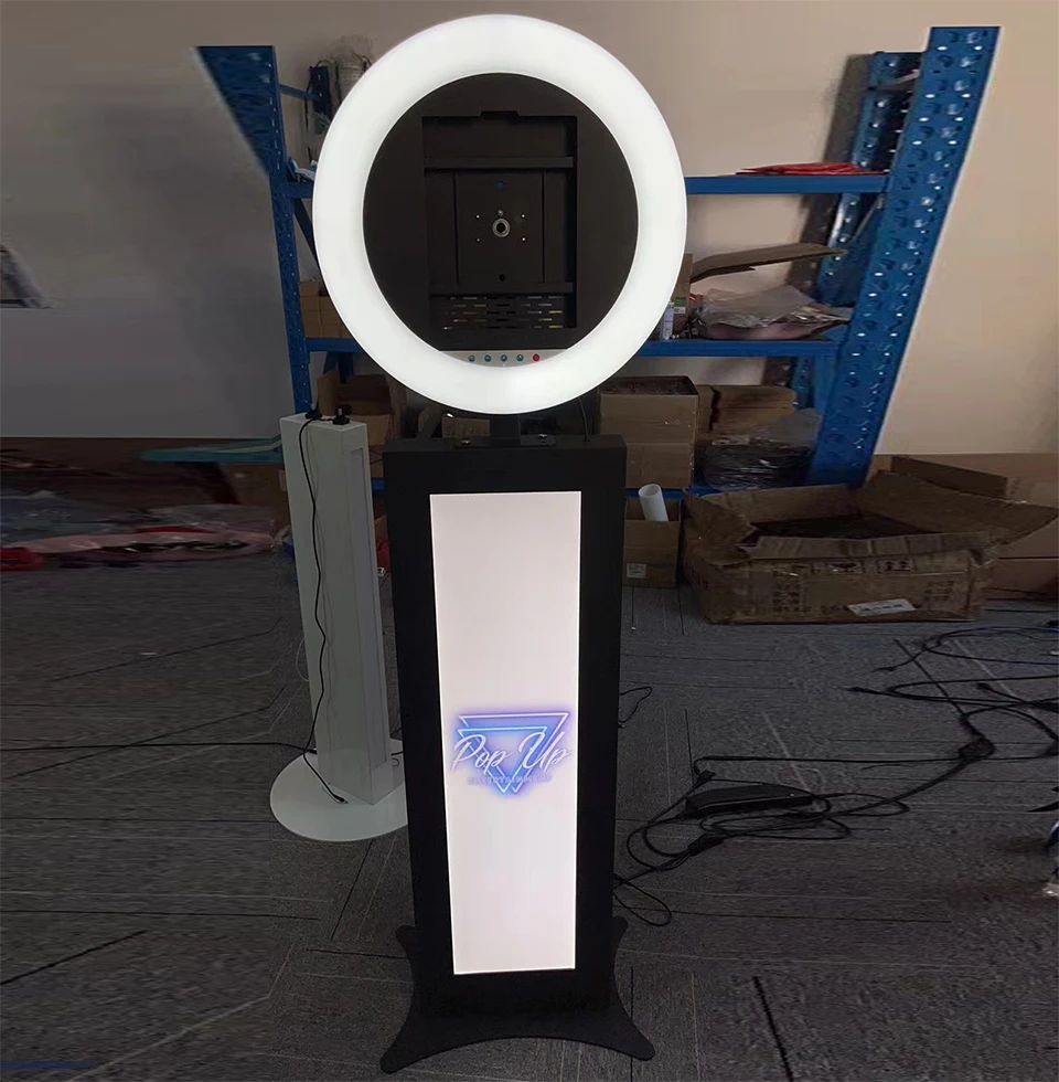 Custom Free Logo Magic Mirror Photo Booth For Events Commercial Rental Roamer Ipad Mirror Photo Booth