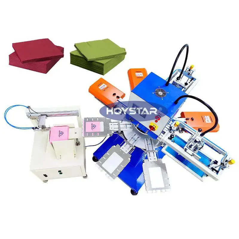 2 color napkin printer paper napkin printing machine tissue maquina serigrafia impression