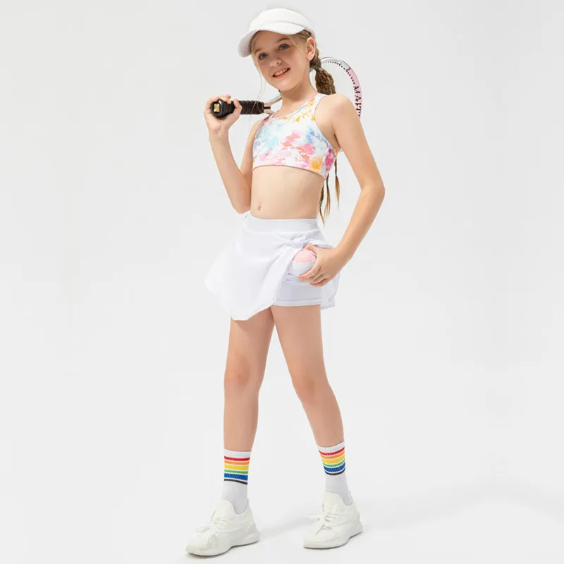 Lively Body Care Quick Dry Breathable Inside Pocket Safety Pants School Girl Short Tennis Skirt