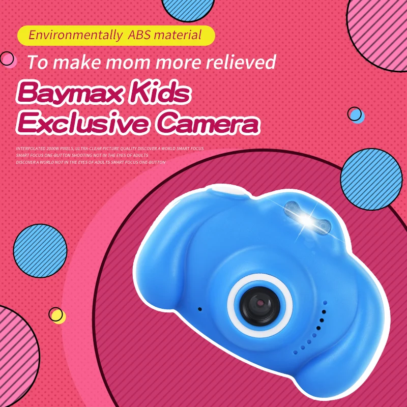 2021 HD 1080P Photo Stickers Video Camera for Christmas Birthday Gift Children Dual Lens Digital DV intstant Camera