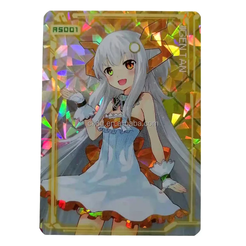 Изготовленный На Заказ герои мультфильмов пользовательские голографическая фольга торговая карточная игра пакеты Печать с алюминиевой Пленкой Мешок