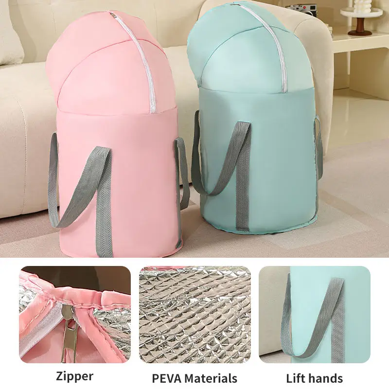 Large Capacity Folding Foot Bath Basin Long Lasting Insulation and Deepening Foot Bucket for Soaking Feet