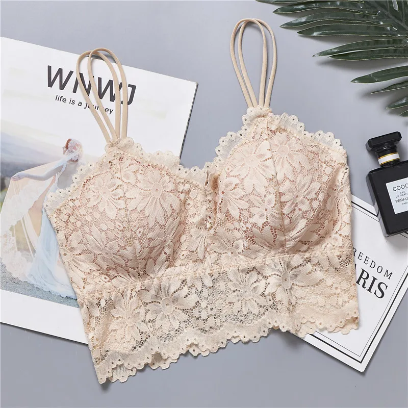 Women Underwear fashion girl comfortable wire free one-piece bra seamless bra laser cut woman bra set