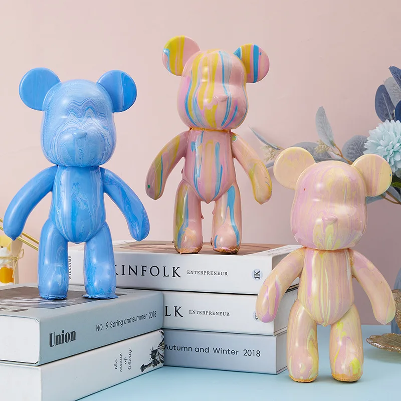 Acrylic Pouring Paint 60ml Bottled Liquid Painting Student Children Diy Hand Painted Creative Fluid Bear Paint