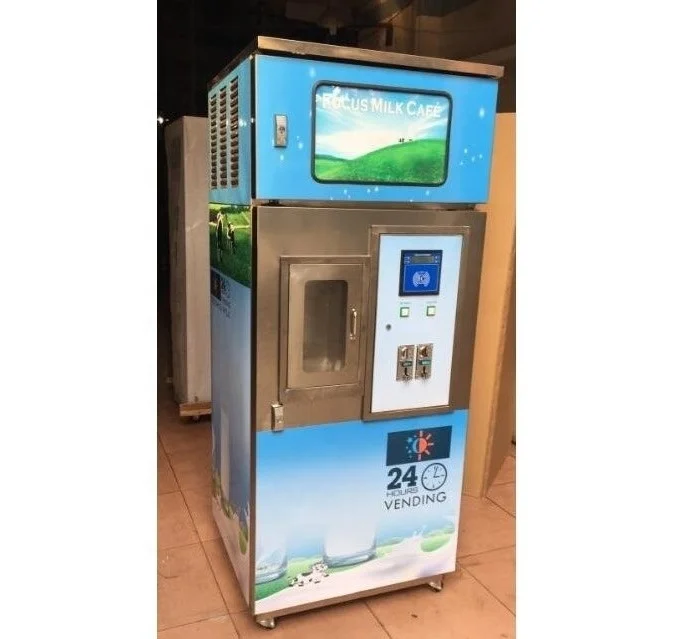 
raw and fresh automatic chocolate milk vending machine on sale from factory 