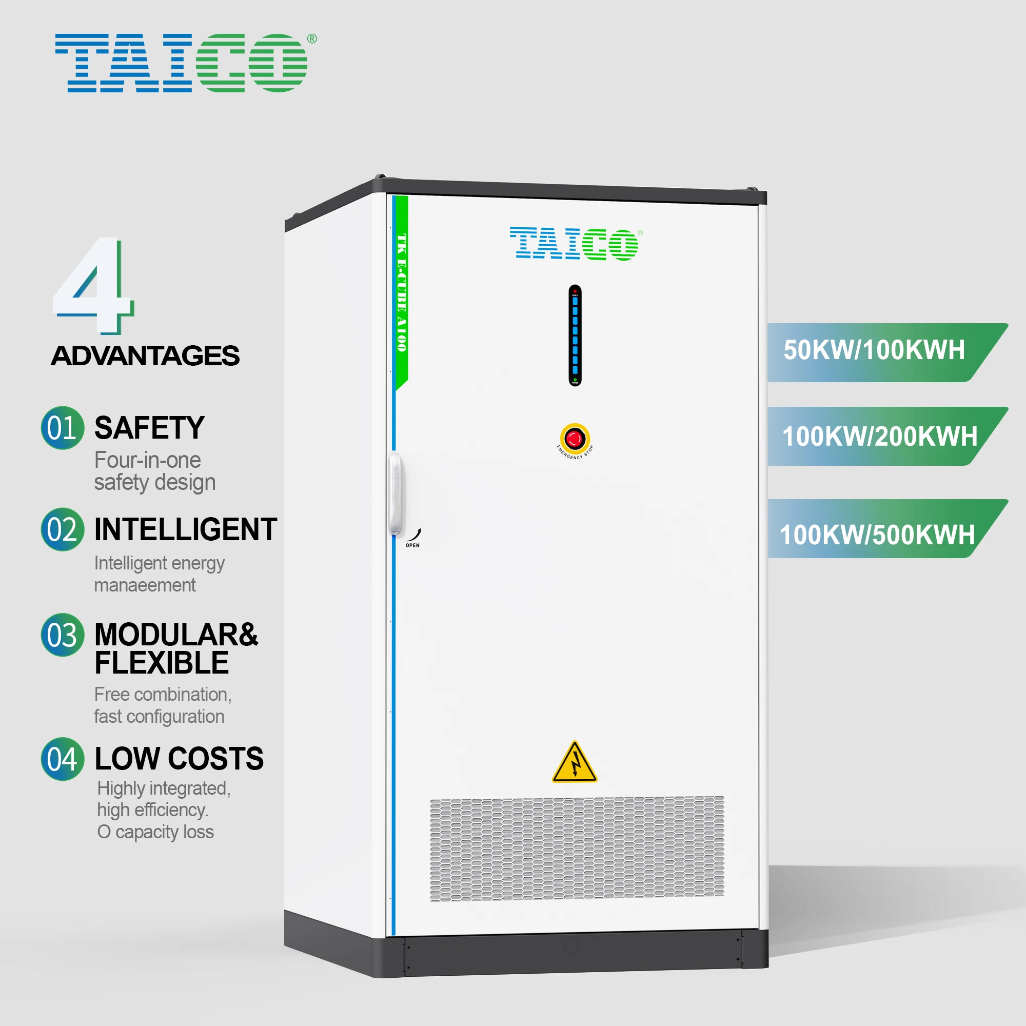 Liquid cooling 50kwh 60kwh 100kwh 200kwh 500wkh industrial lifepo4 battery commercial energy storage 200kw solar battery