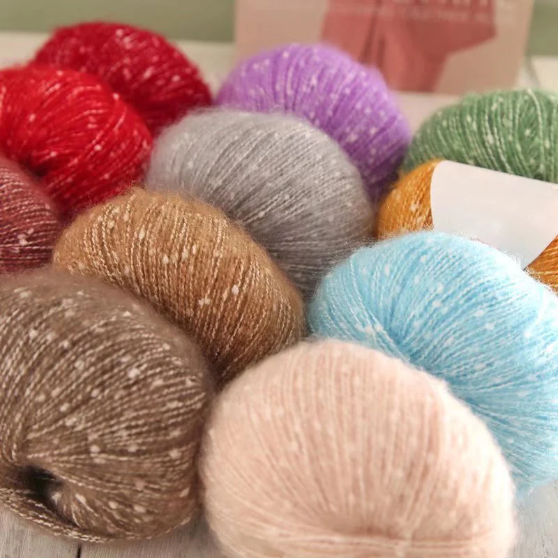 Wholesale Wool Mohair Thread Light and Thin Smooth Scarf Thread Pullover Coat DIY