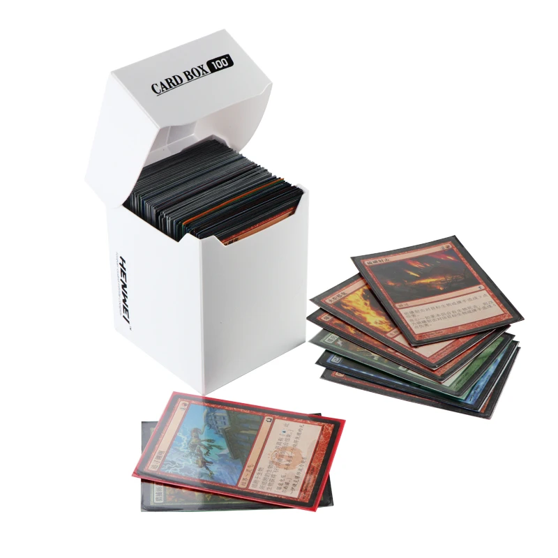 Box Board Games TCG Cards Deck Case for Magical The Cards MGT/Pkm/YGO/Gathering Games Playing Cards Storage Case