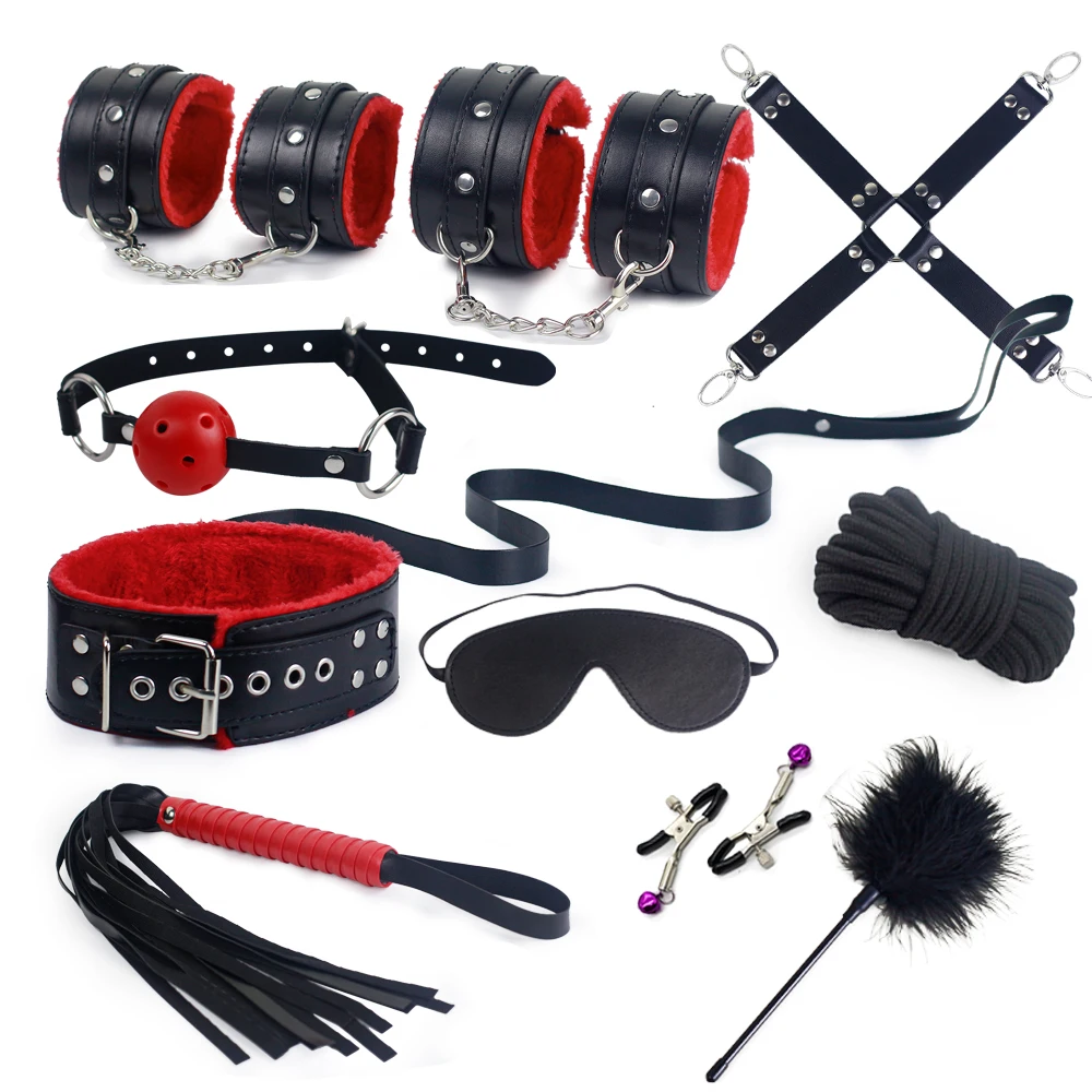 SM Bondage Restraint G-Spot Adult Play Prop Female Sex Toys Nylon Handcuffs Clit Stimulator Adult Sex Toys