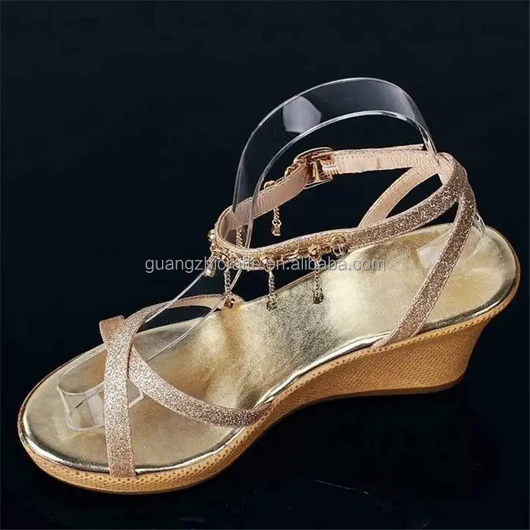 Clear Acrylic Female Sandals Insert Holder Lady Shoes Display Stand Acrylic