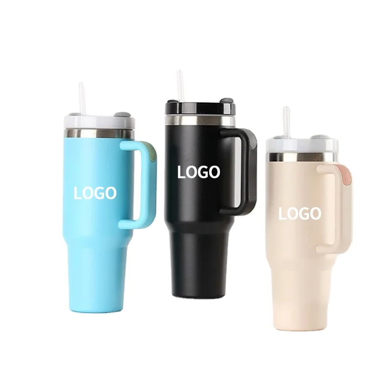 Custom car cup Ice Ba cup stainless steel vacuum insulation cold cup Car handle