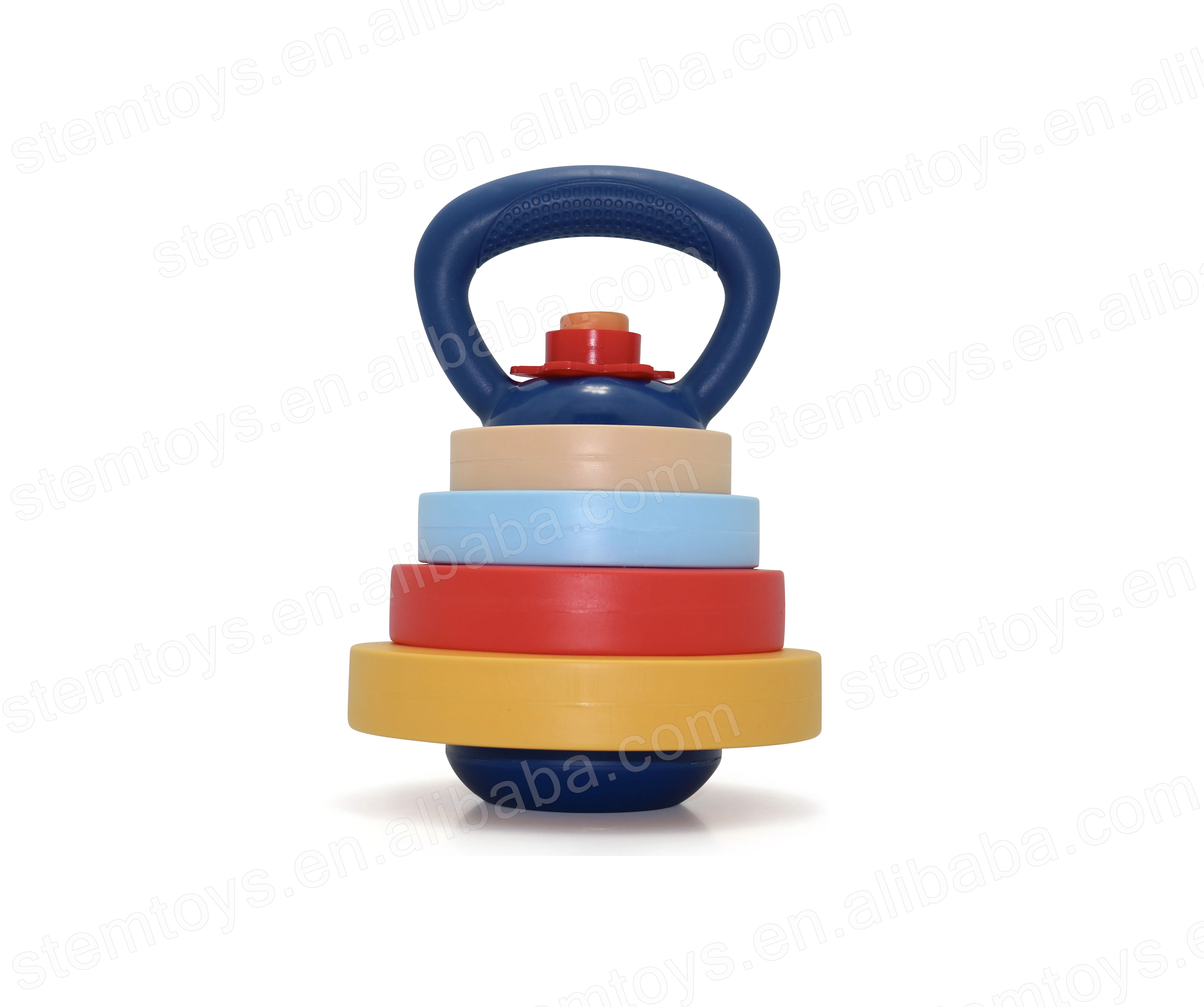 New sports mini game exercise weight lifting toy set plastic water/sand filling dumbbell toys outdoor/indoor games for kids