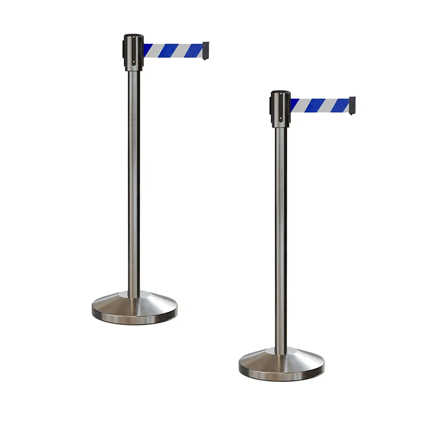 Queue Manager Barrier Crowd Control belt Stanchion